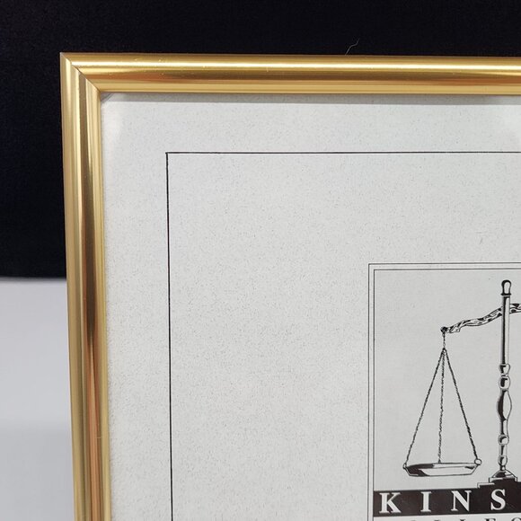 Gold Metal 8x10 Picture Frame By Kinston Collection Classic Metal - Picture 2 of 10